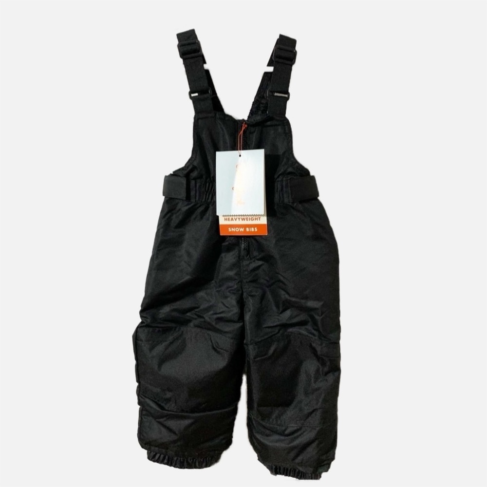 NWT Cat & Jack Water and Wind Resistant Adjustable Waist Fleece Bodice Snow Bibs